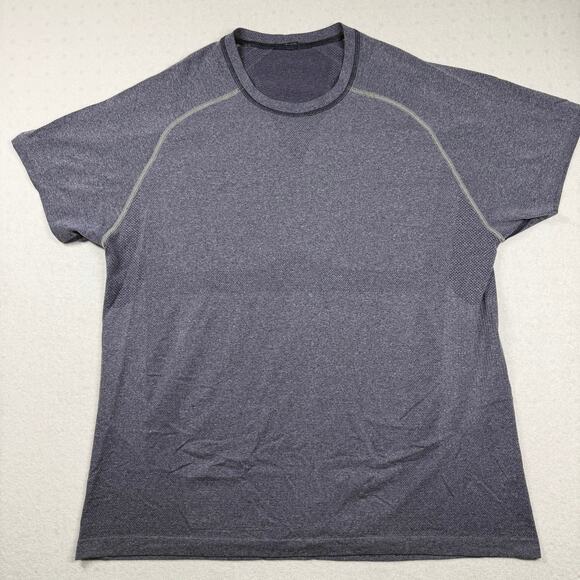 lululemon athletica Other - Lululemon Metal Vent Tech Short Sleeve Shirt Men’s Large Purple Heathered Tee